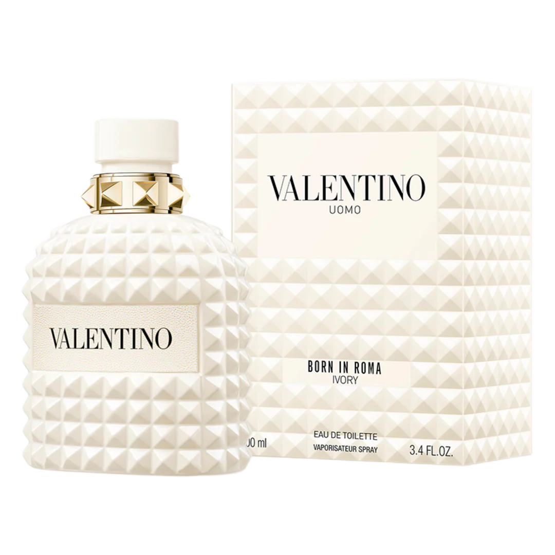 Valentino Uomo Born in Roma Ivory Eau de Toilette - Image 2