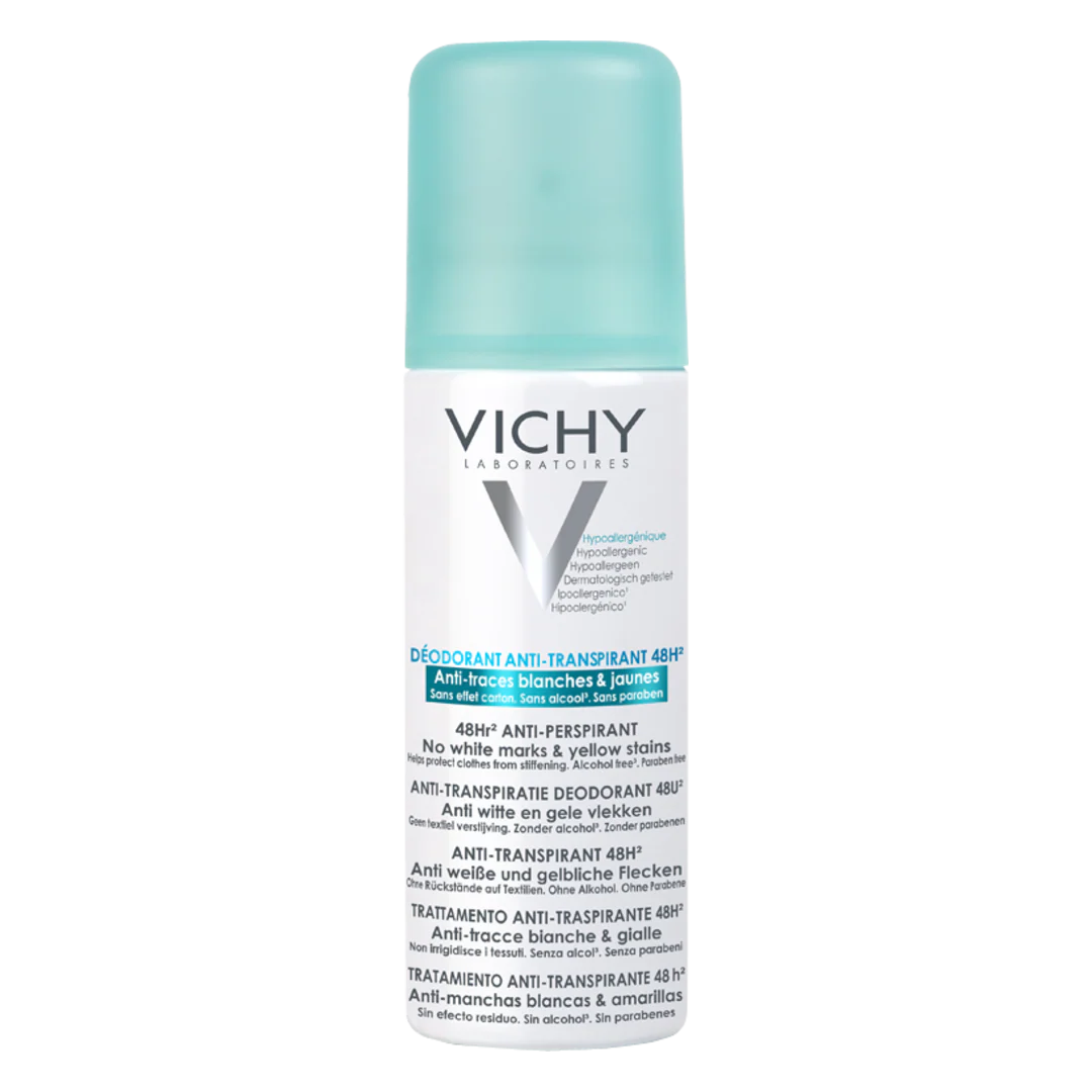 Vichy 48hr Anti-Perspirant Spray - No White Marks and Yellow Stains