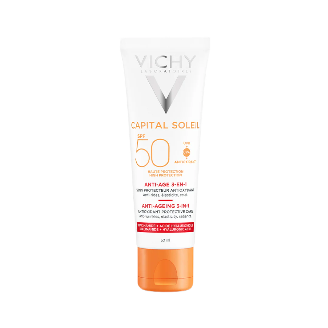 Vichy Capital Soleil Anti-Ageing 3-In-1 Daily Antioxidant Care SPF50
