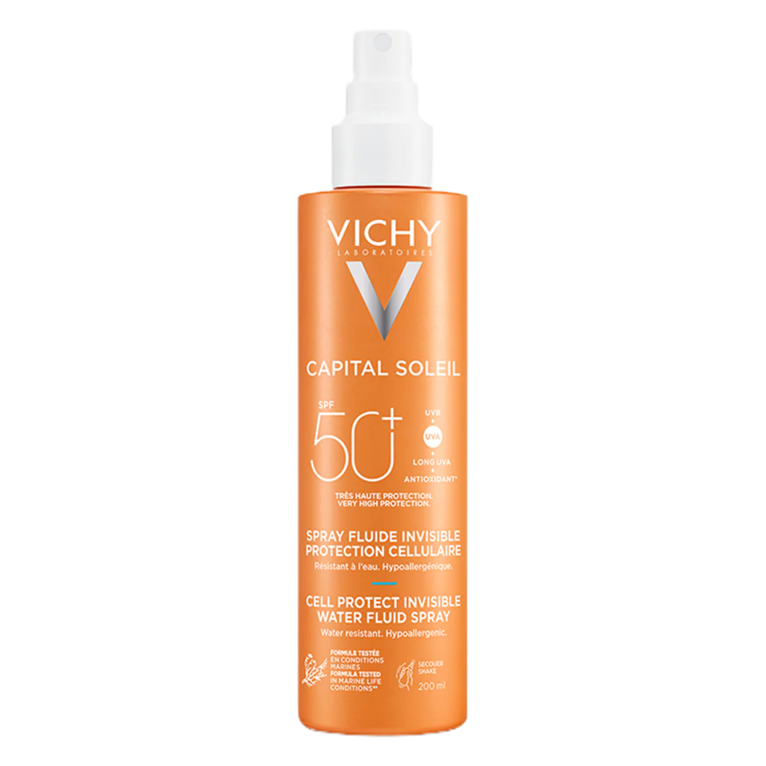 Vichy Capital Soleil Cell Protect Invisible High UVA + UVB Sun Protection Spray SPF50