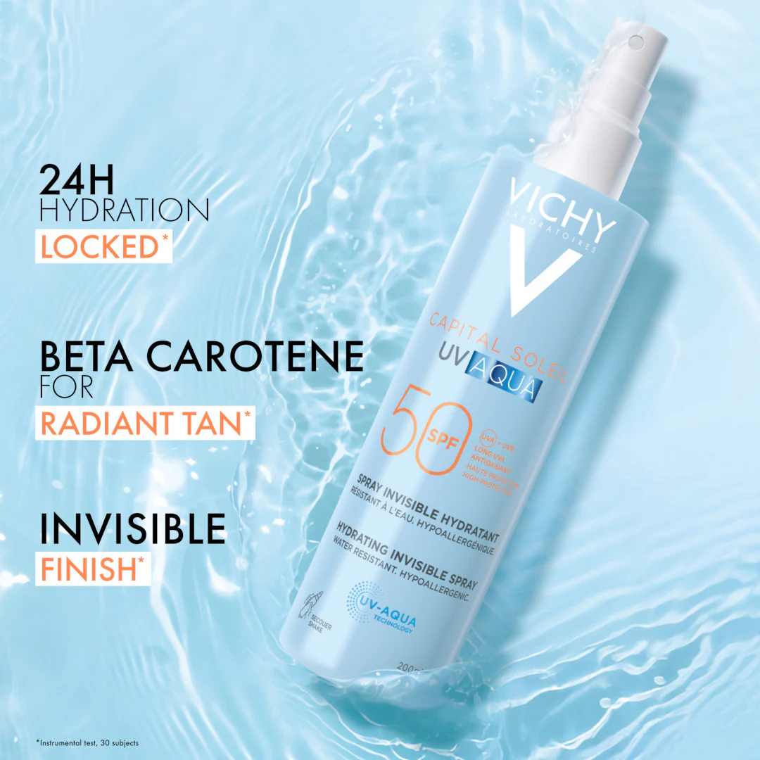 Vichy Capital Soleil UV Aqua Hydrating Invisible Spray SPF50 - Image 4