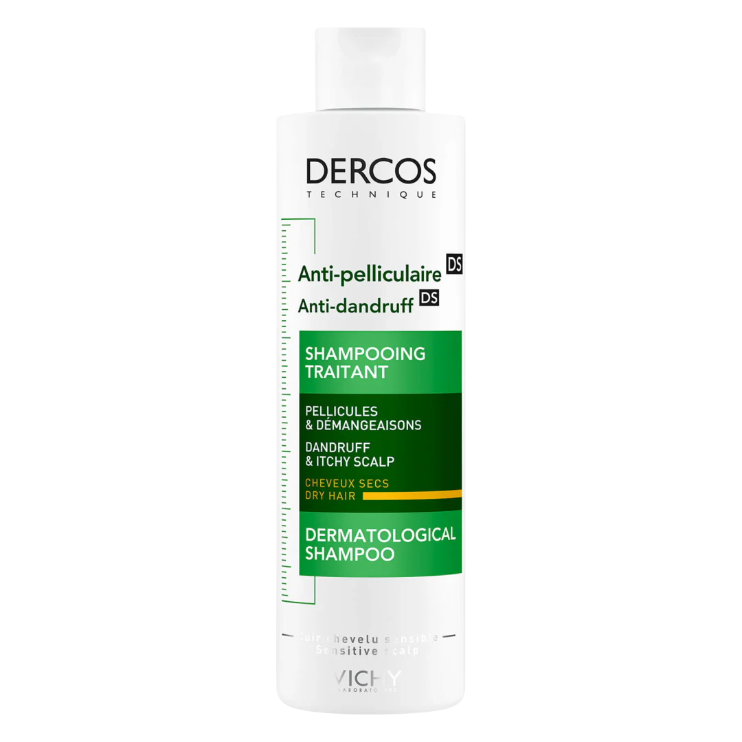 Vichy Dercos Anti-Dandruff Advanced Action Shampoo for Itchy Scalp, Dry Hair - Image 2