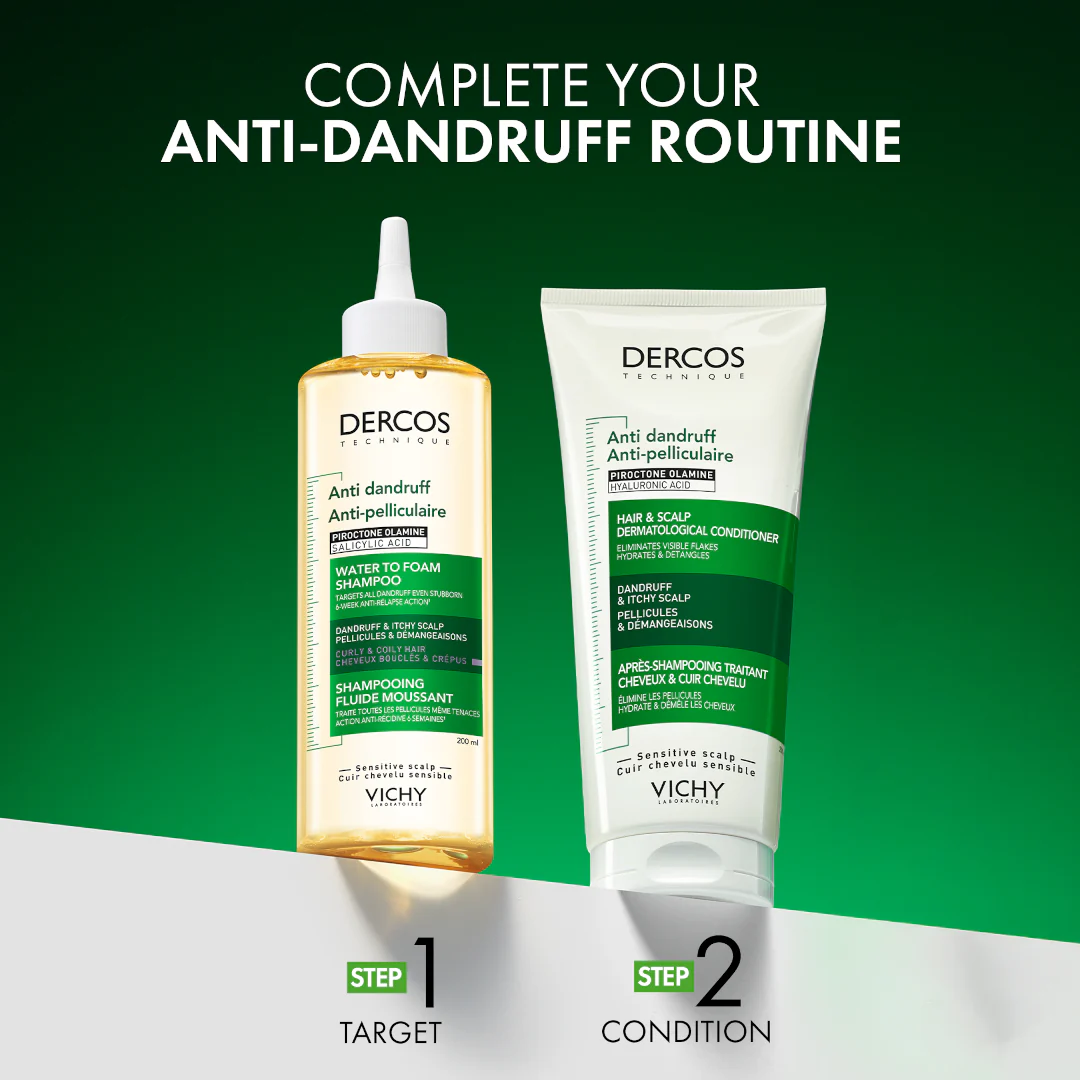 Vichy Dercos Anti Dandruff Water to Foam Shampoo - Image 6