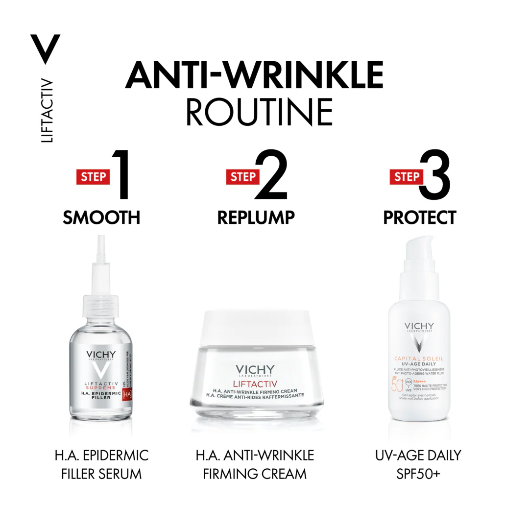 Vichy LiftActiv H.A. Anti-wrinkle Firming Cream Normal to Combination Skin - Image 4
