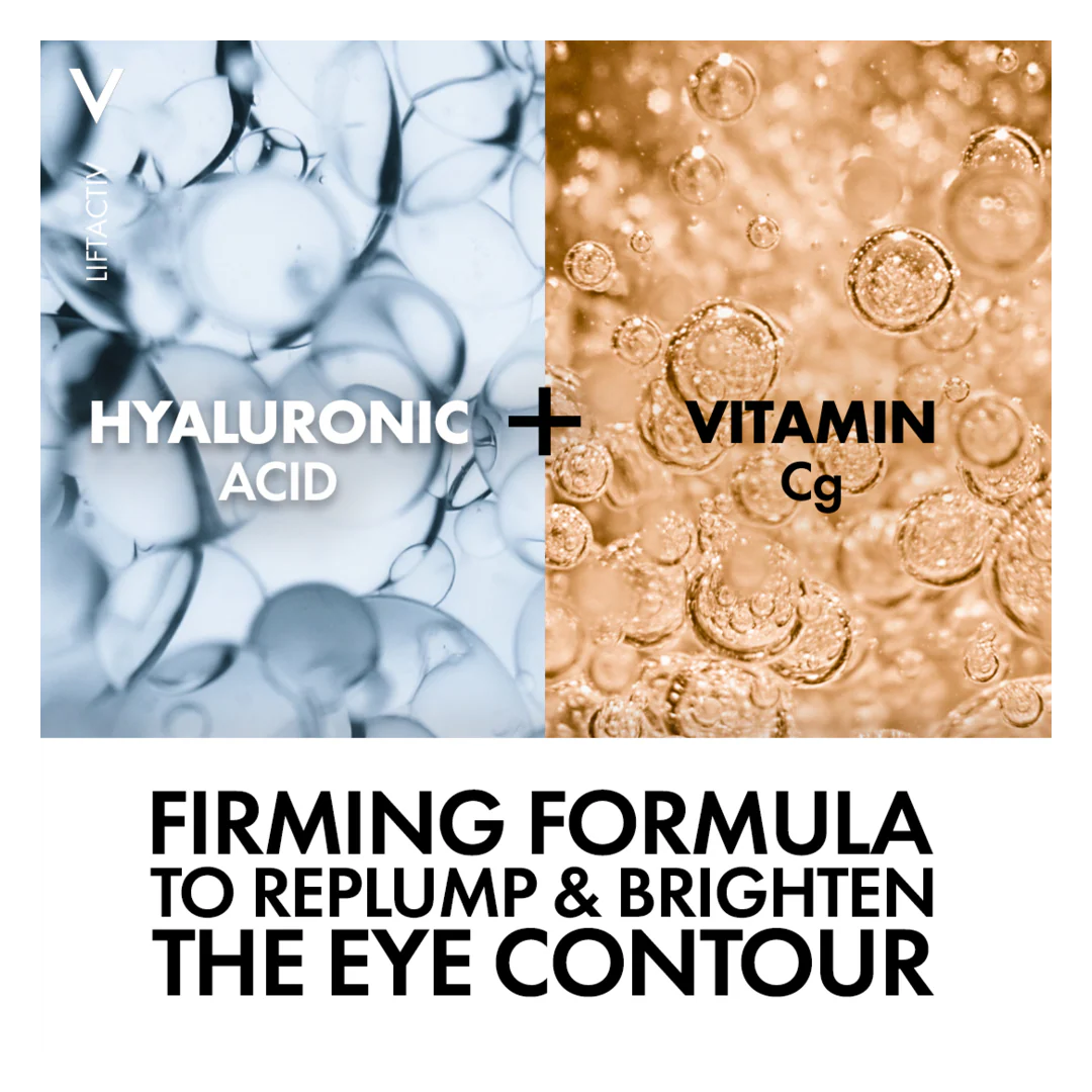 Vichy LiftActiv Hyaluronic Acid Anti-Wrinkle Firming Eye Cream - Image 4