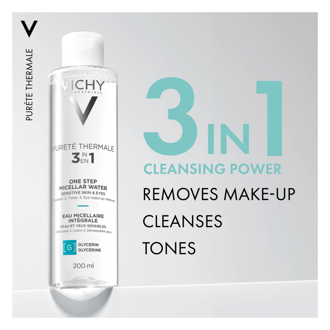 Vichy Purete Thermale One Step Micellar Water For Sensitive Skin & Eyes - Image 3