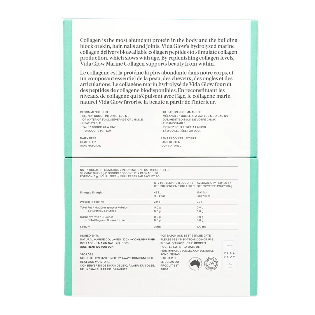 Vida Glow Natural Marine Collagen Caddy Original 270g - Image 3