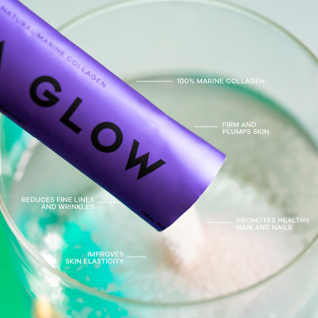 Vida Glow Natural Marine Collagen Sachets - Blueberry Flavour - Image 4