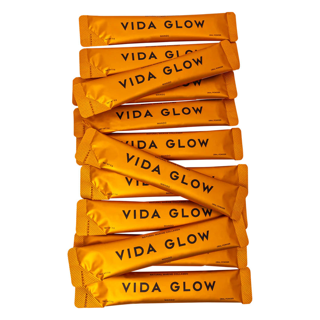 Vida Glow Natural Marine Collagen Sachets - Mango Flavour - Image 2