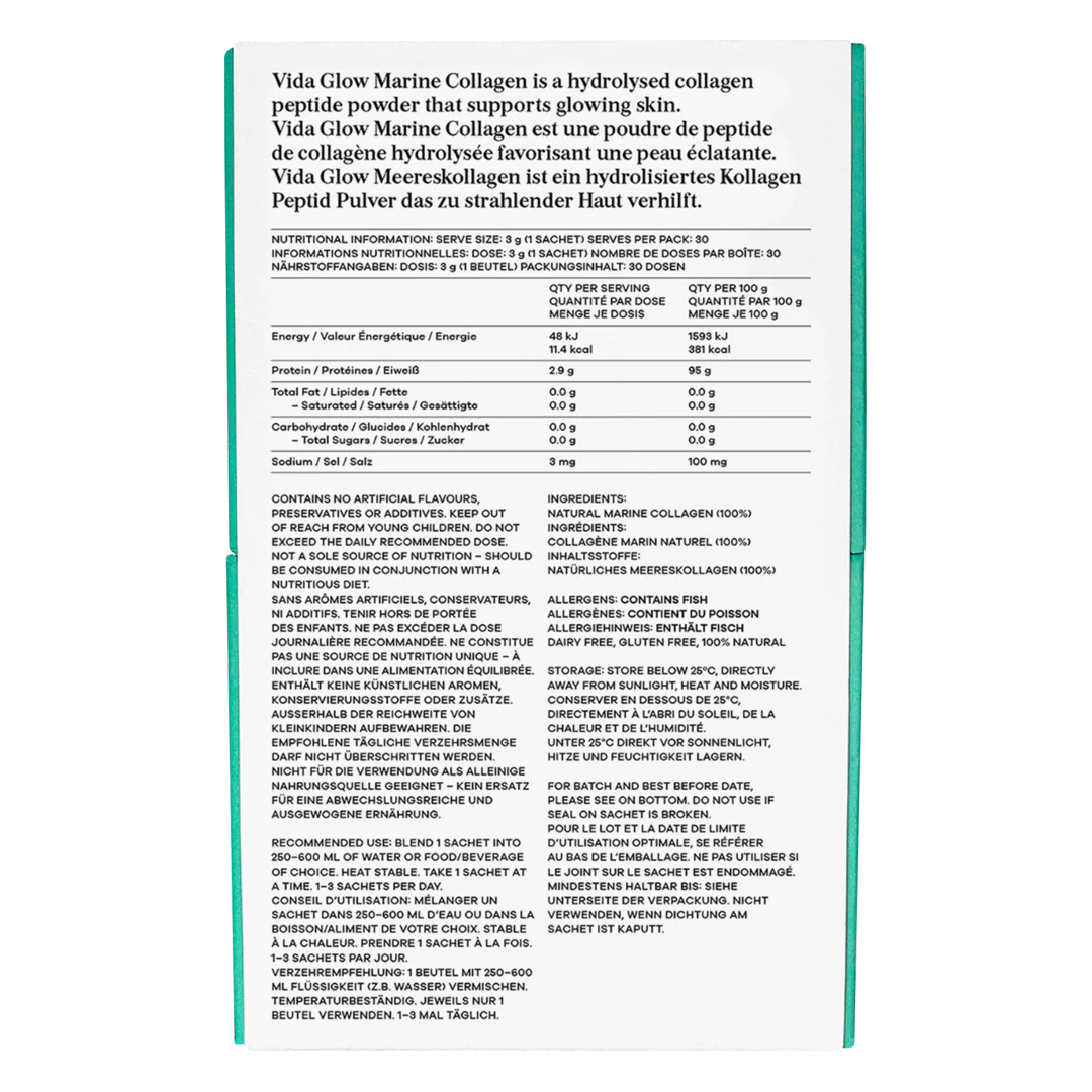 Vida Glow Natural Marine Collagen Sachets - Original Flavour - Image 3