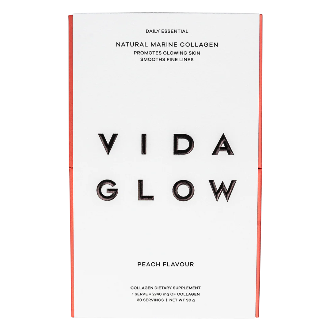 Vida Glow Natural Marine Collagen Sachets - Peach Flavour