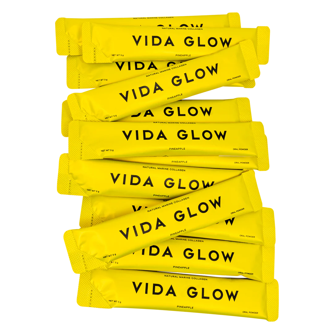 Vida Glow Natural Marine Collagen Sachets - Pineapple Flavour - Image 2