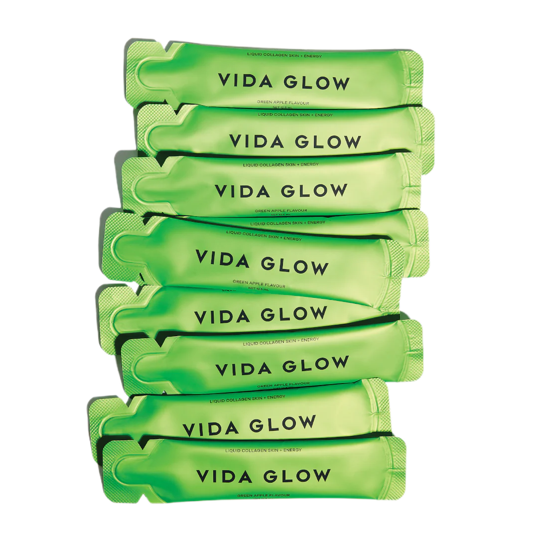 Vida Glow Liquid Collagen Skin + Energy - Green Apple Flavour - Image 2