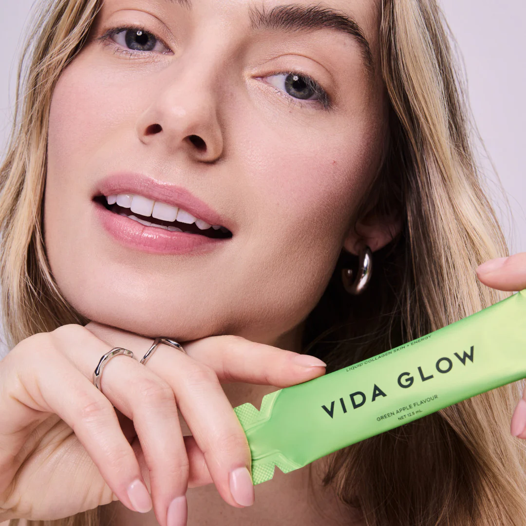 Vida Glow Liquid Collagen Skin + Energy - Green Apple Flavour - Image 6